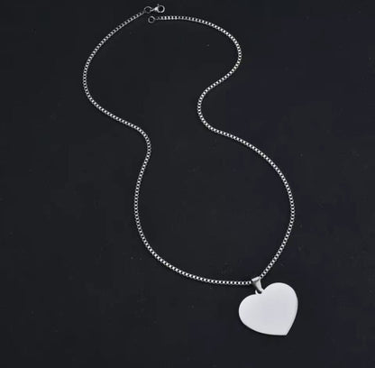 HEART NECKALCE SILVER