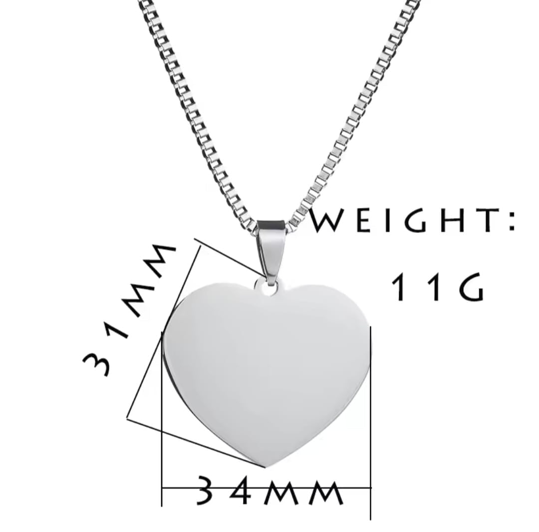 HEART NECKALCE SILVER