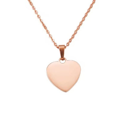 HEART NECKLACE 2 SIDE ENGRAVING