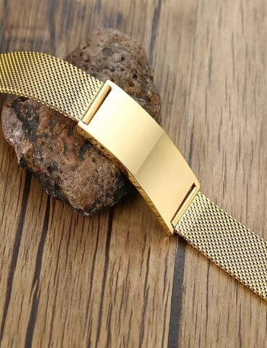 MESH BAND STAINLESS STEEL BRACELETS