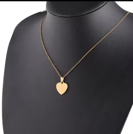 HEART NECKLACE 2 SIDE ENGRAVING