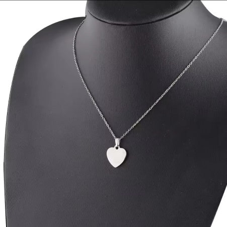 HEART NECKLACE 2 SIDE ENGRAVING