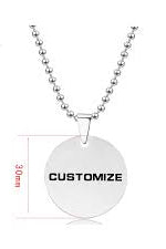 DOG TAG ROUND SHAPE